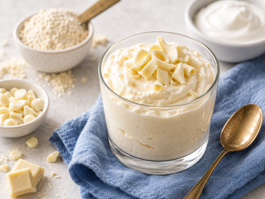Late-Night White Chocolate Protein Mousse