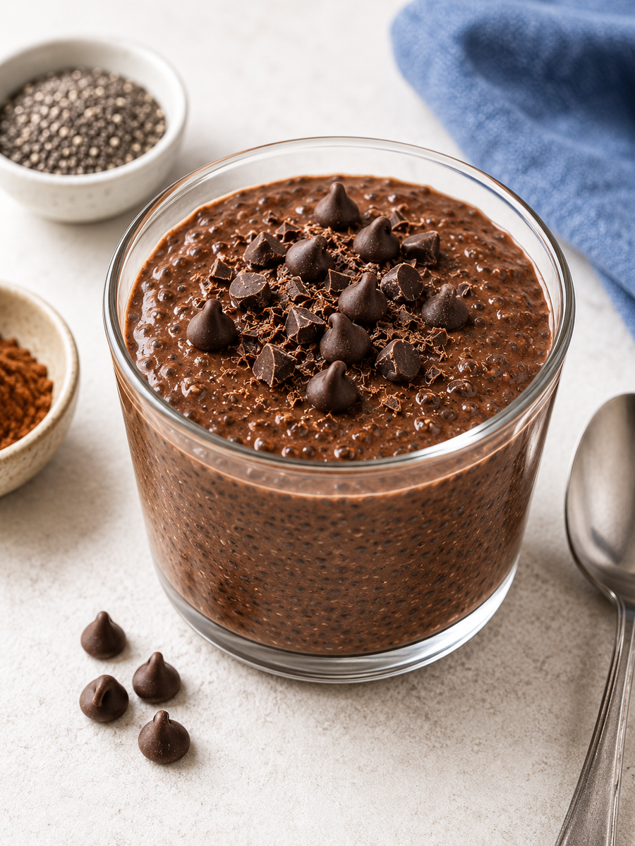 High-Protein Chocolate Chia Pudding