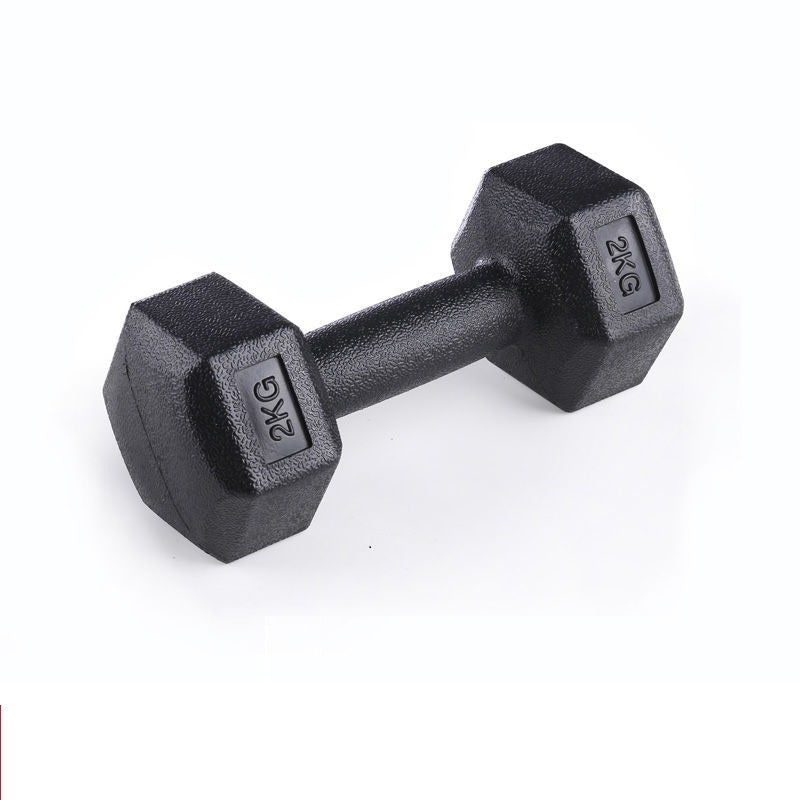 Rubberized Dumbbells Set – Arm Muscle Training Weights
