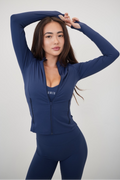 I Live in Luxury Navy Blue Pilates | Yoga Jacket