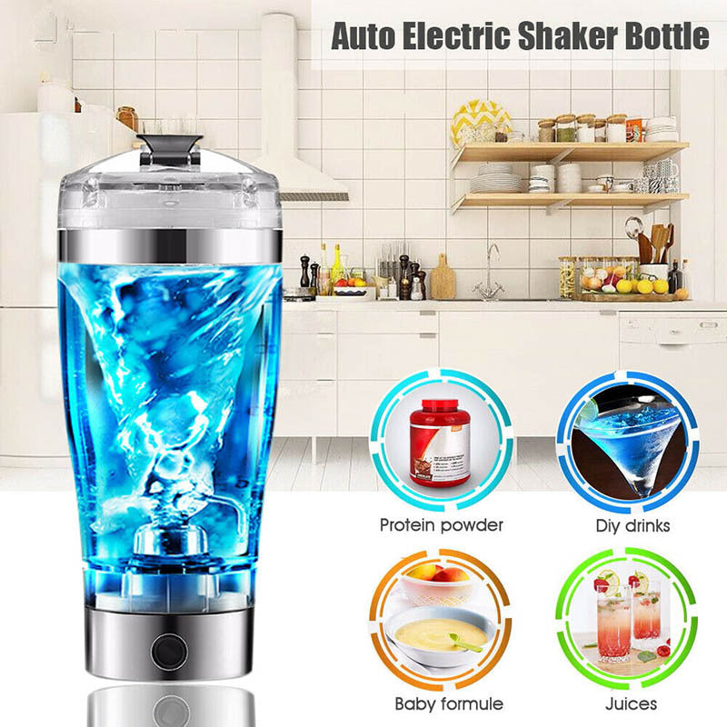 Portable Electric Protein Shaker Bottle | USB Rechargeable