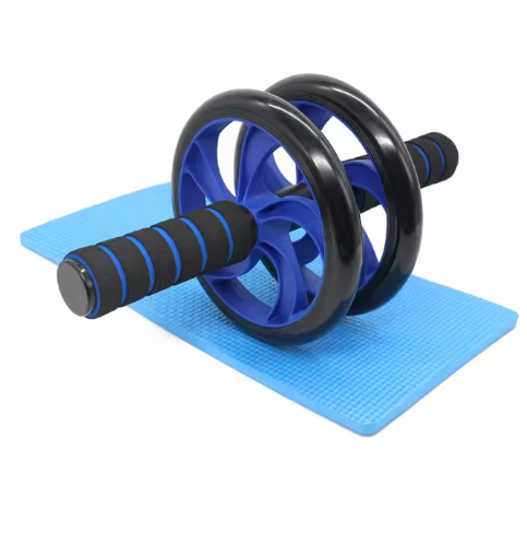 Dual Wheel Ab Roller – Core Trainer with Knee Pad