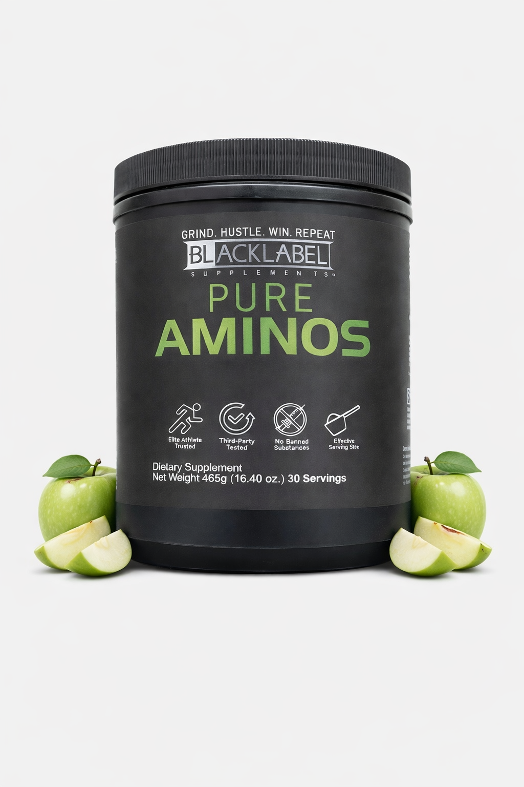 Pure Aminos with fresh green apples