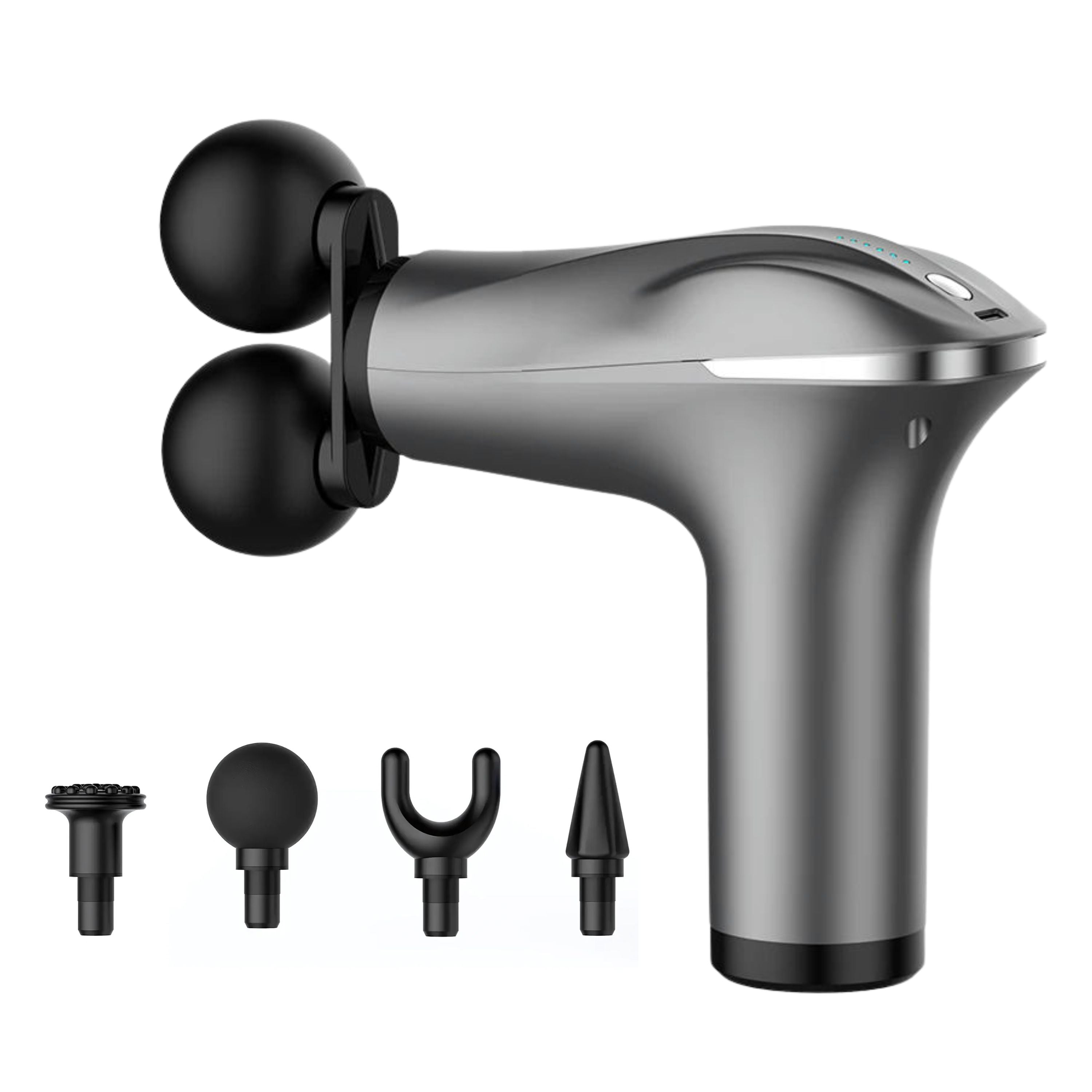 Dual Head Massage Gun – Handheld Deep Tissue Massager