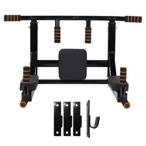 Wall-Mounted Sandbag Rack & Pull-Up Bar Fitness Equipment