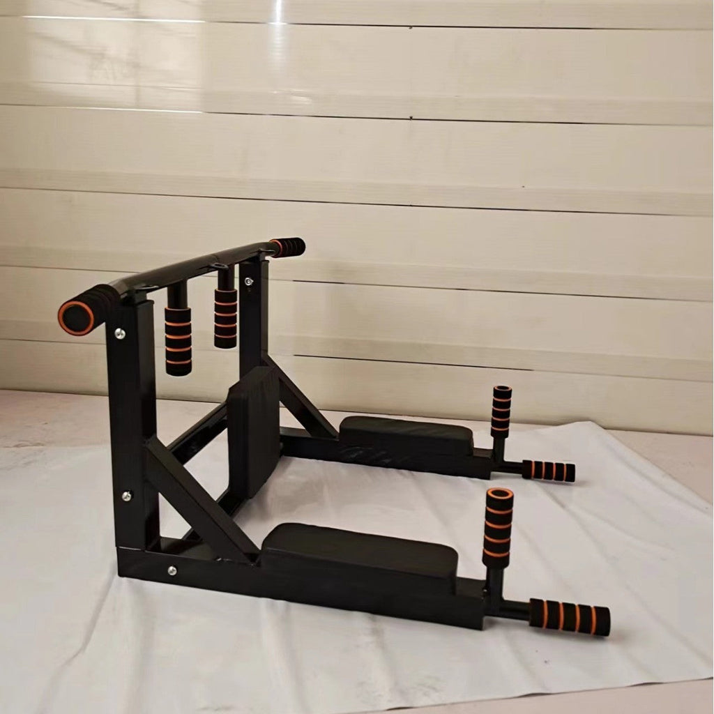 Wall-Mounted Sandbag Rack & Pull-Up Bar Fitness Equipment