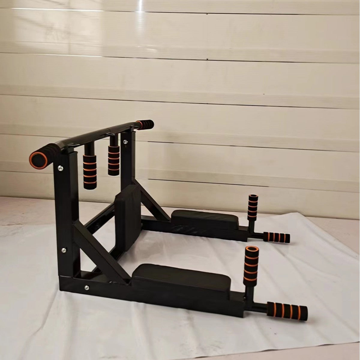 Wall-Mounted Sandbag Rack & Pull-Up Bar Fitness Equipment