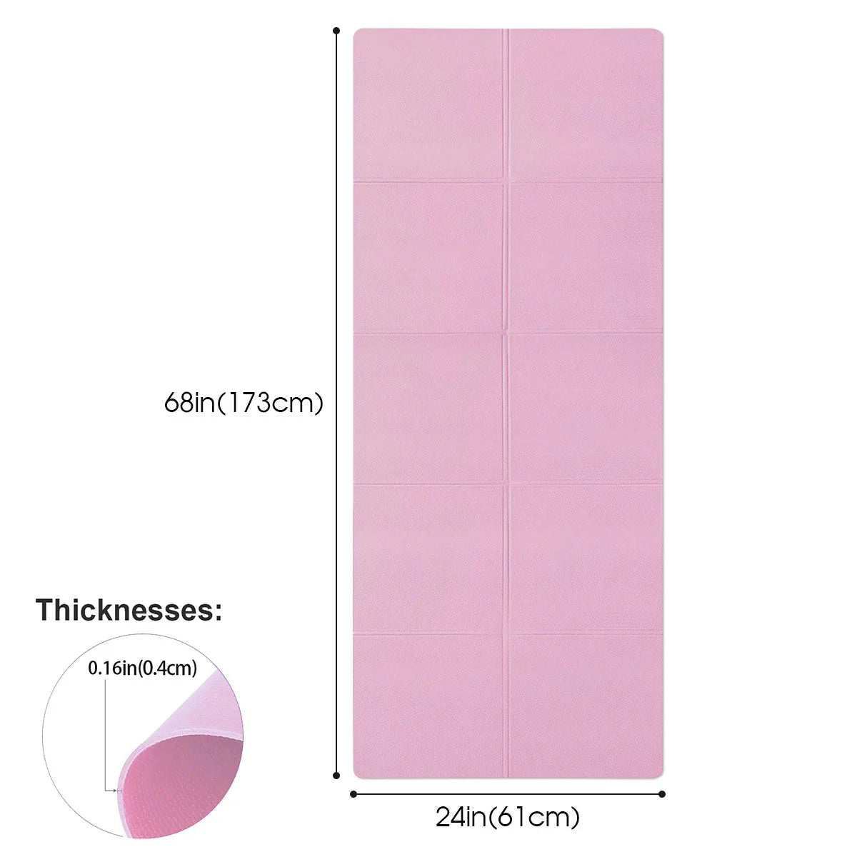 EVA Yoga | Pilates Mat – Anti-Slip Fitness Exercise Mat