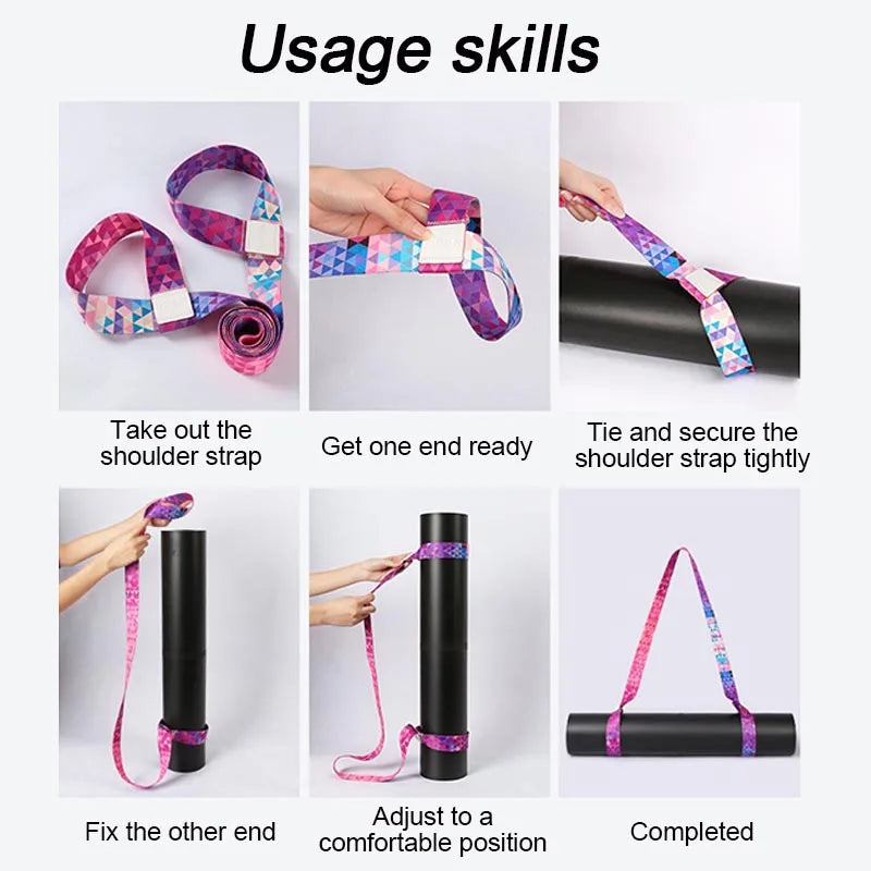Yoga | Pilates Mat Strap Elastic Stretching Band