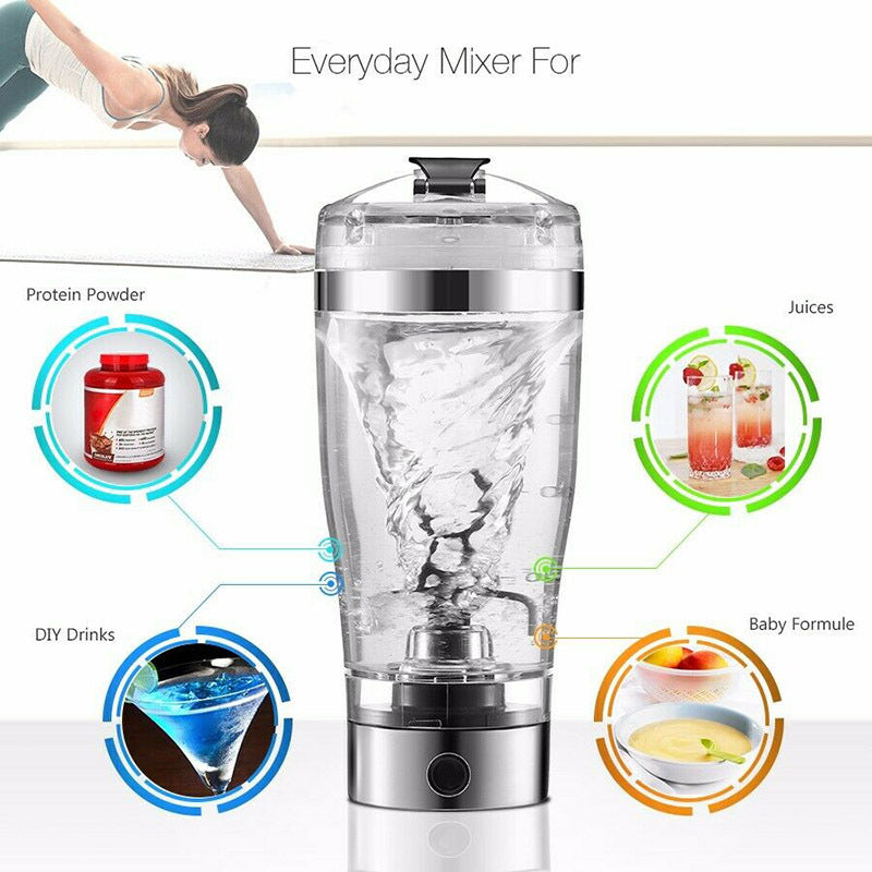 Portable Electric Protein Shaker Bottle | USB Rechargeable