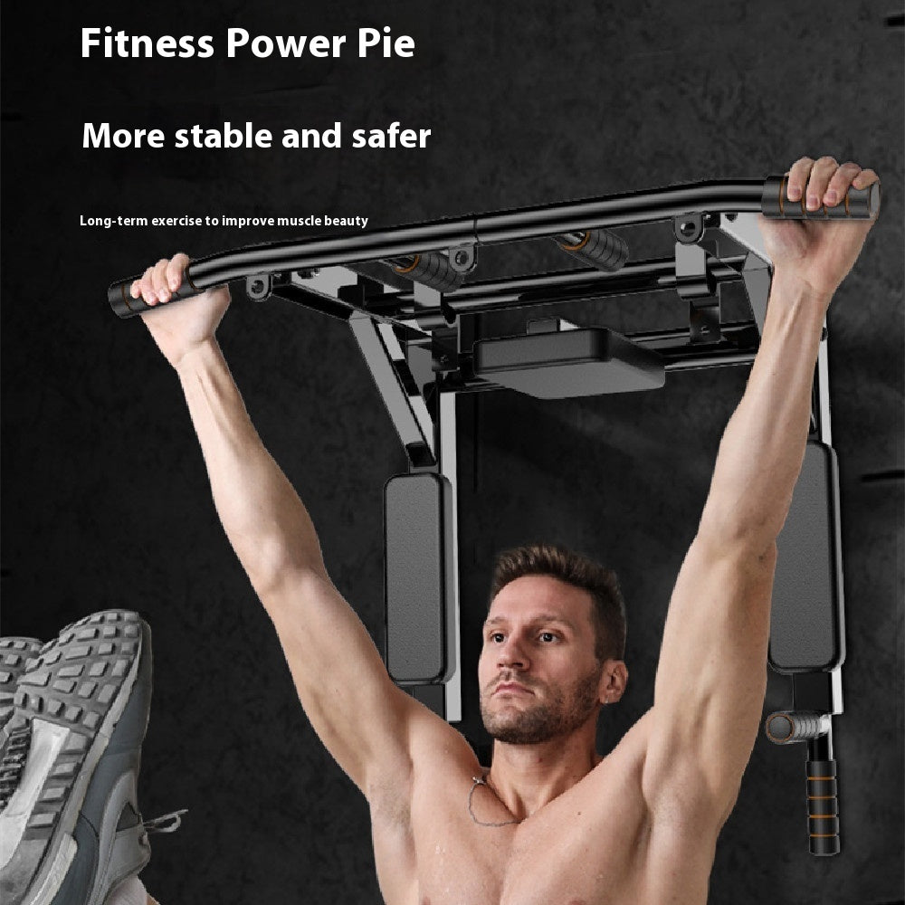 Wall-Mounted Sandbag Rack & Pull-Up Bar Fitness Equipment
