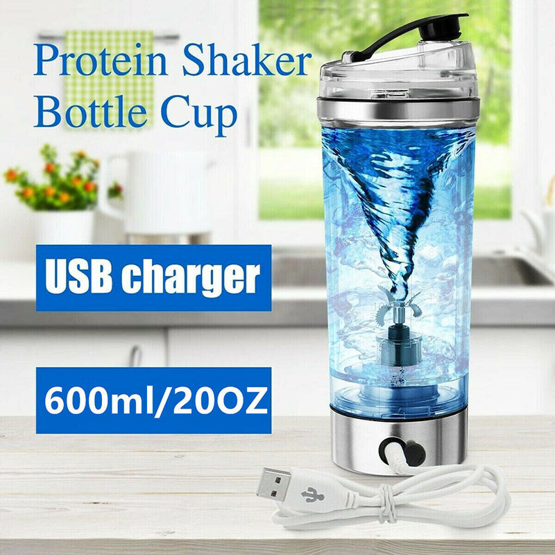 Portable Electric Protein Shaker Bottle | USB Rechargeable