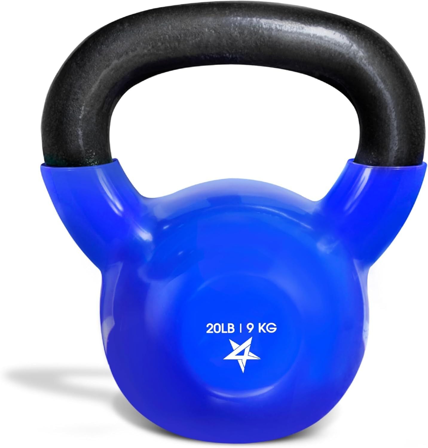 Vinyl Coated Cast Iron Kettlebell (5–100 LB) – Strength Training