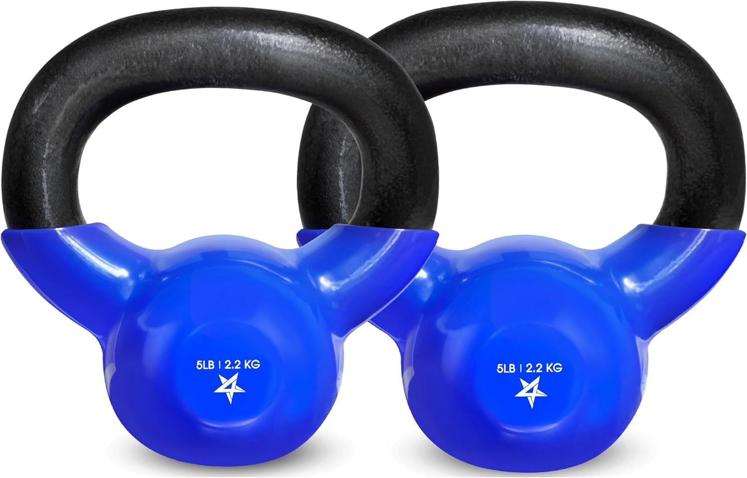 Vinyl Coated Cast Iron Kettlebell (5–100 LB) – Strength Training