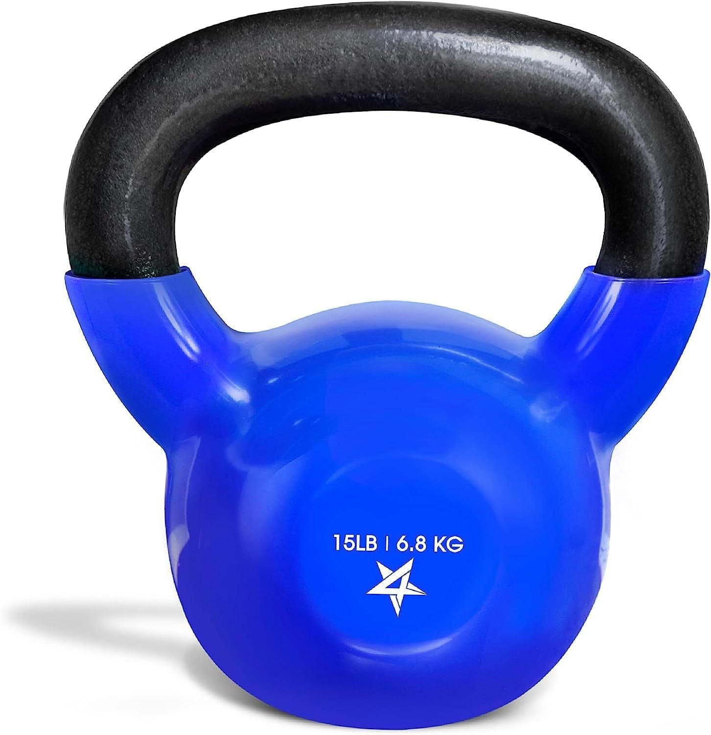 Vinyl Coated Cast Iron Kettlebell (5–100 LB) – Strength Training