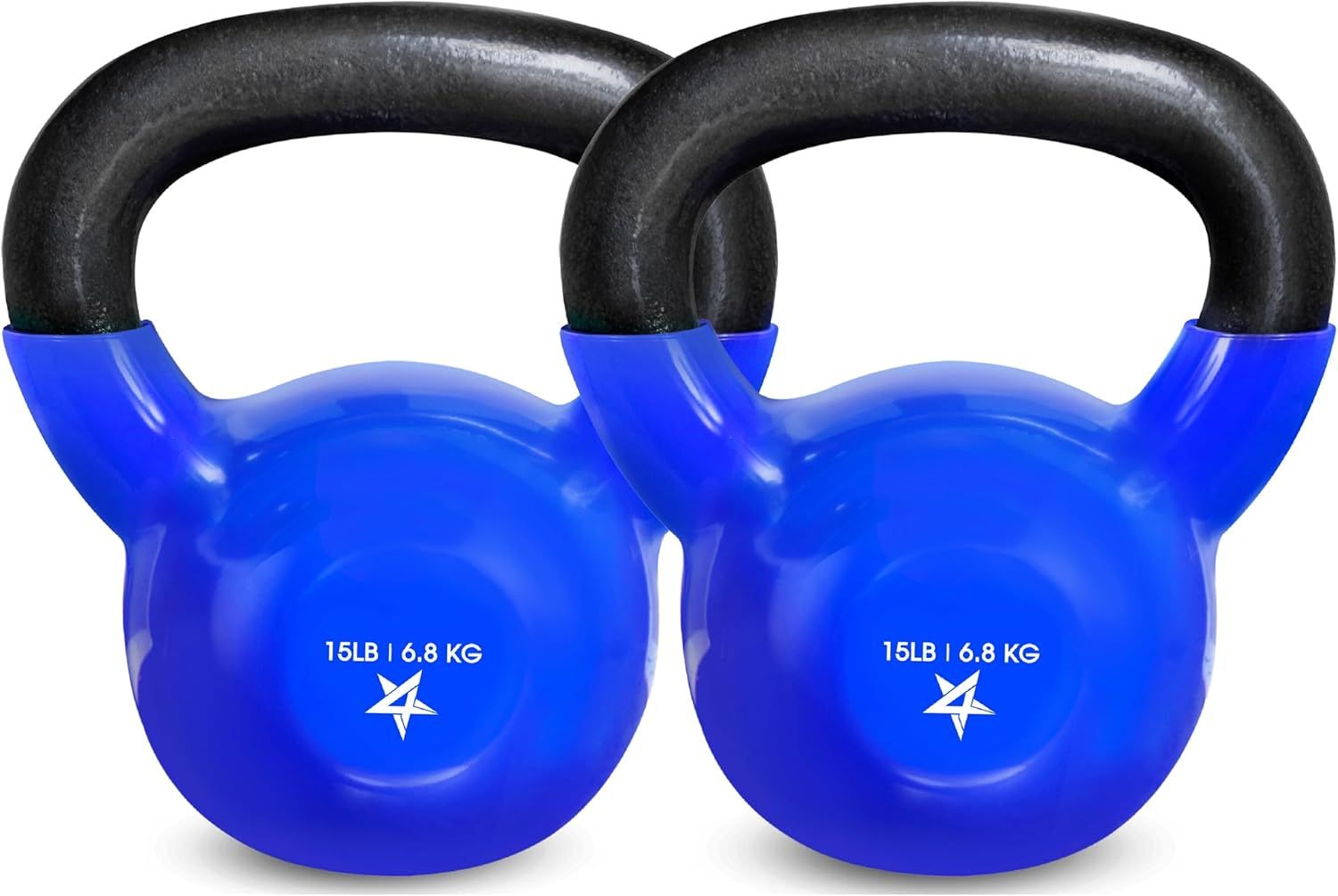 Vinyl Coated Cast Iron Kettlebell (5–100 LB) – Strength Training