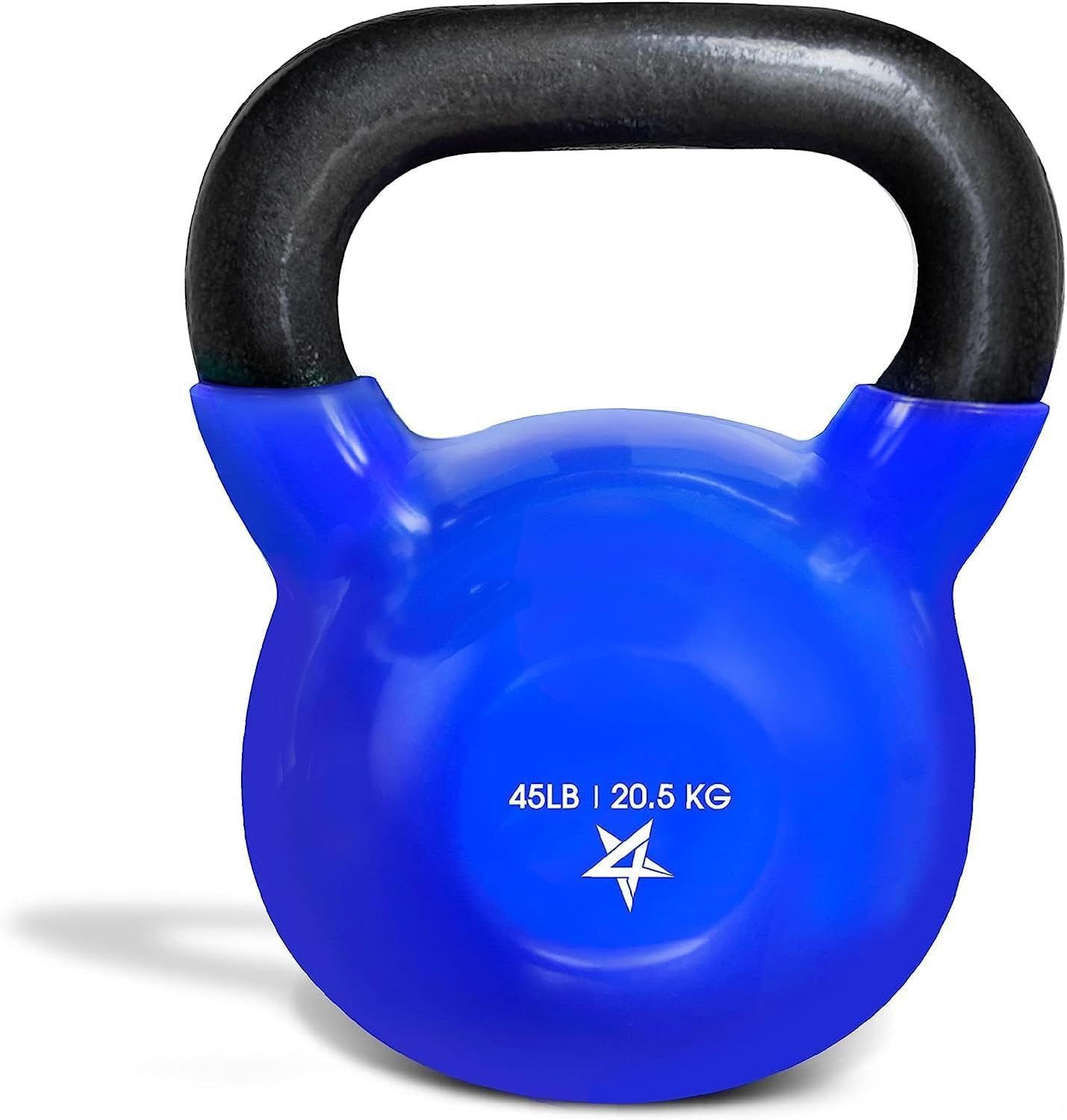 Vinyl Coated Cast Iron Kettlebell (5–100 LB) – Strength Training