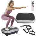 Vibration Exercise Machine With Resistant Bands Remote Control