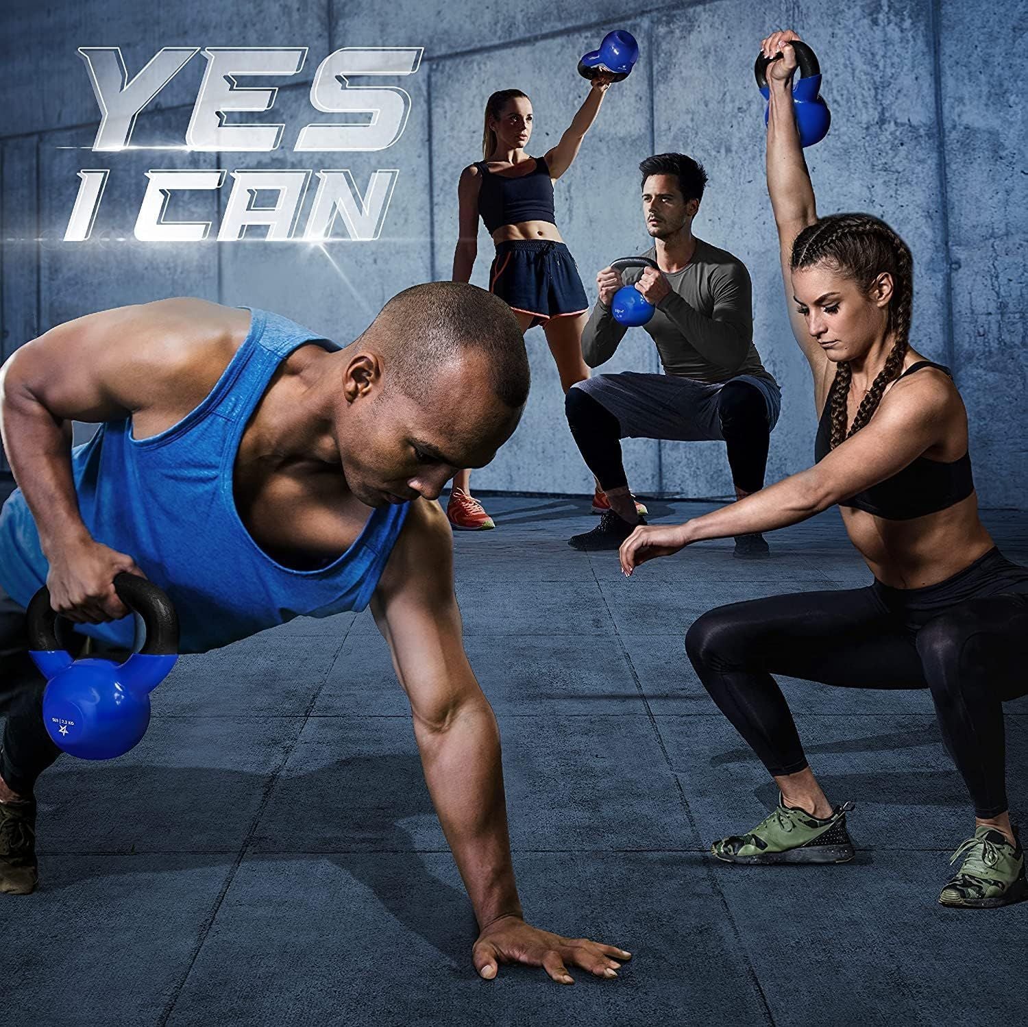 Vinyl Coated Cast Iron Kettlebell (5–100 LB) – Strength Training