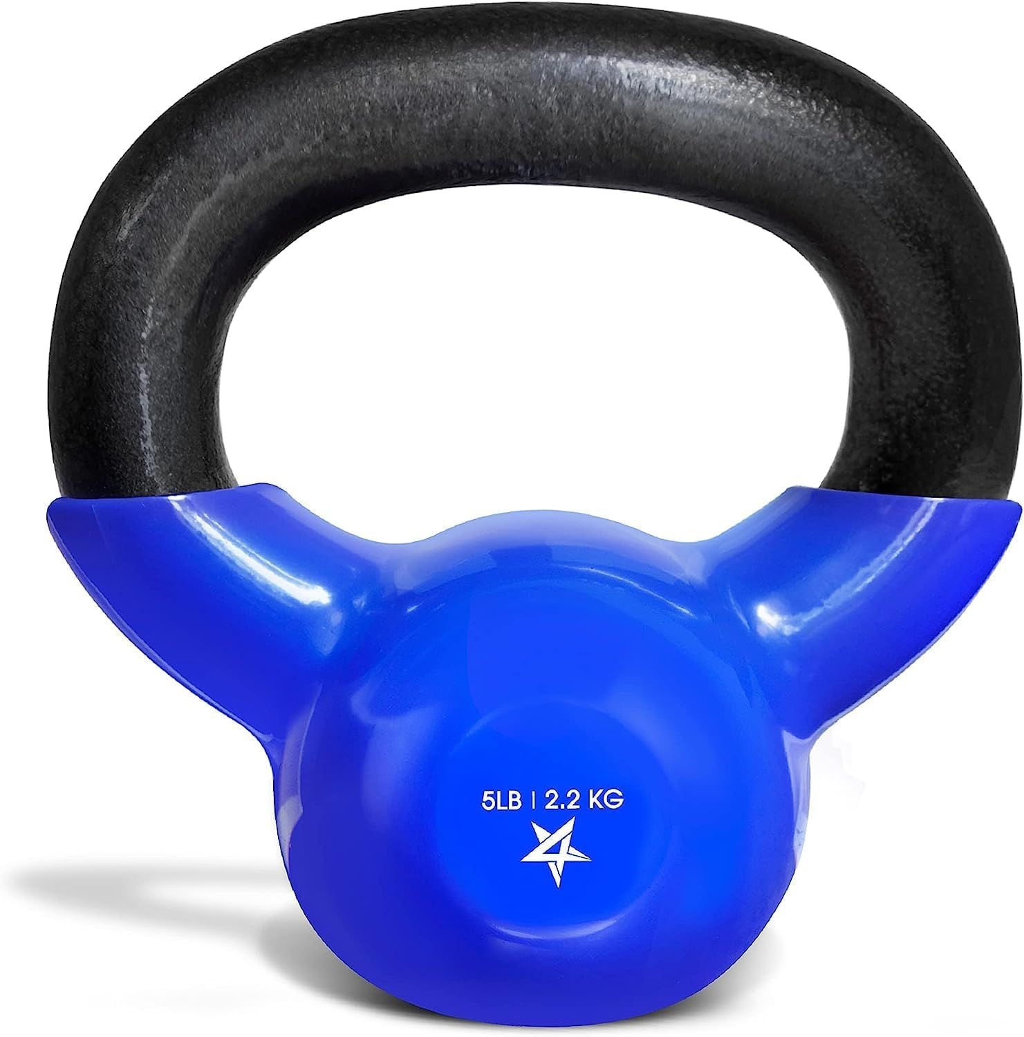 Vinyl Coated Cast Iron Kettlebell (5–100 LB) – Strength Training