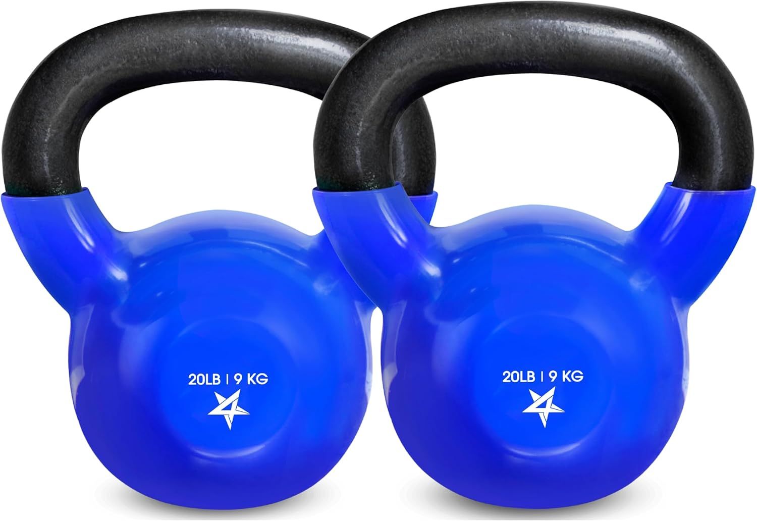 Vinyl Coated Cast Iron Kettlebell (5–100 LB) – Strength Training
