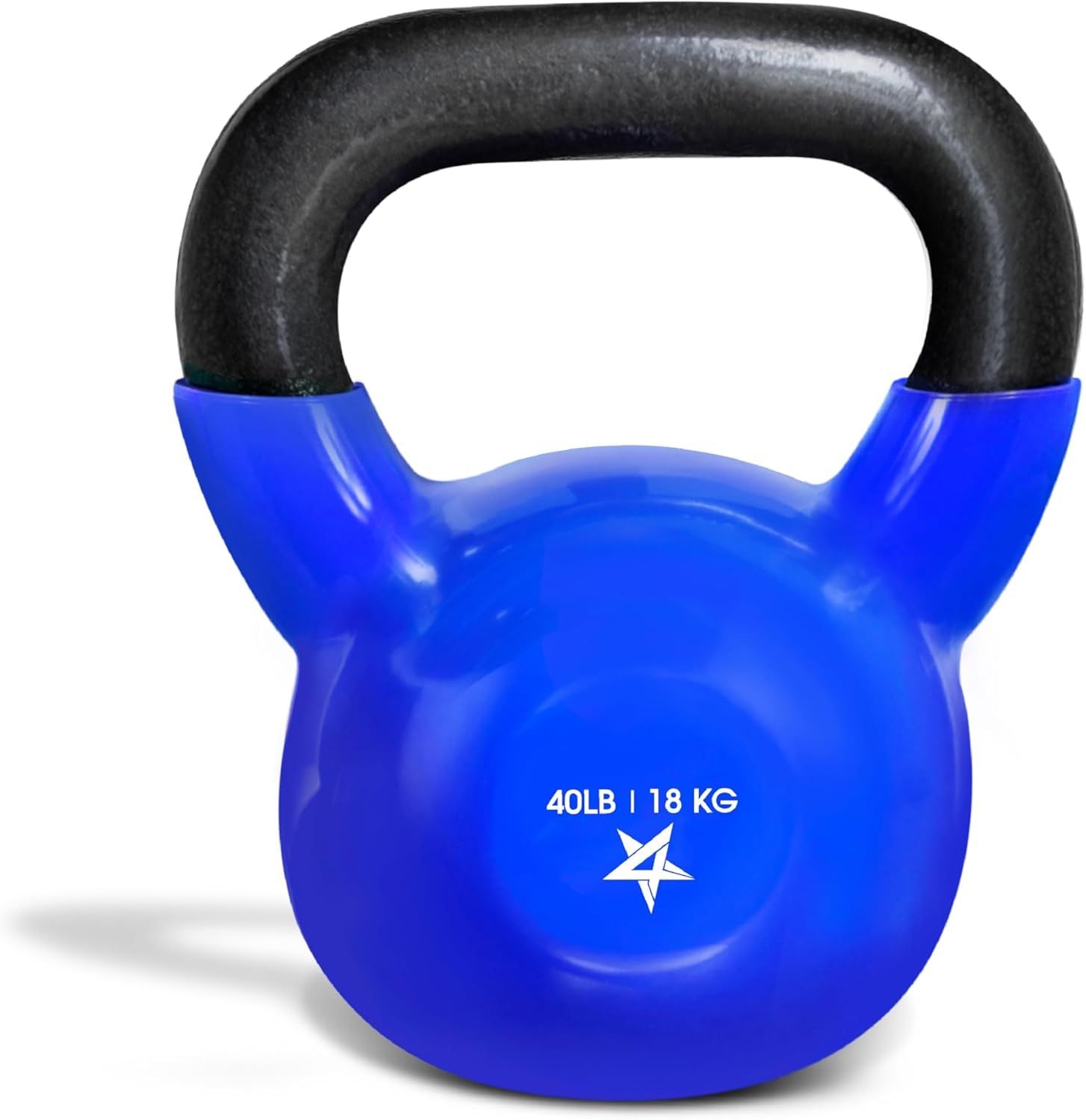 Vinyl Coated Cast Iron Kettlebell (5–100 LB) – Strength Training