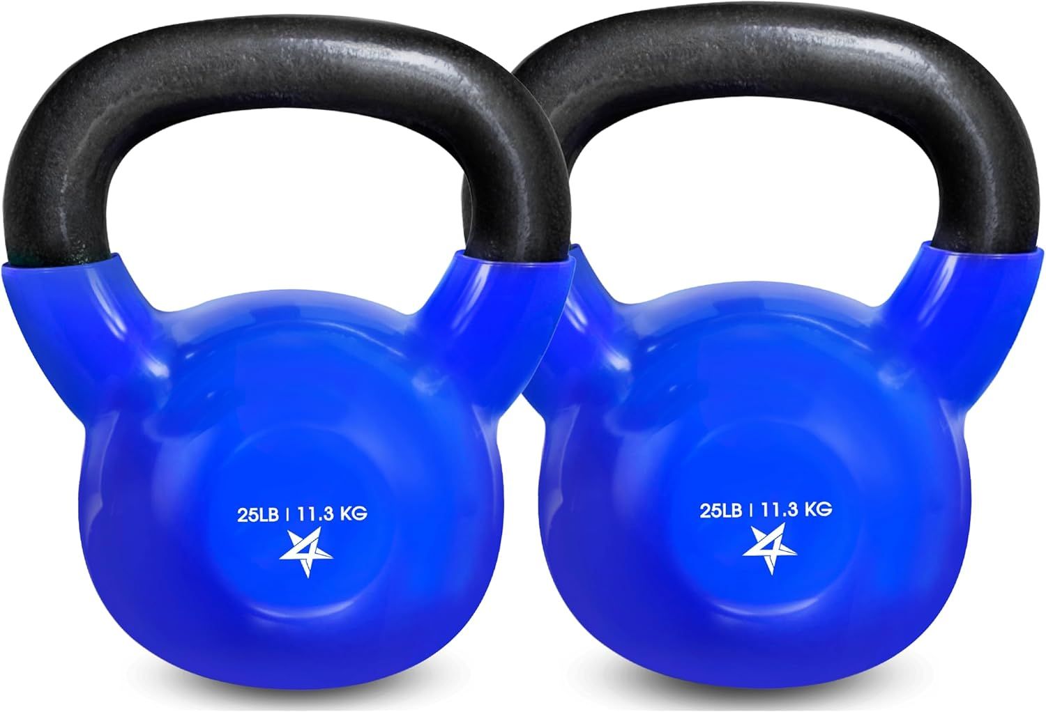Vinyl Coated Cast Iron Kettlebell (5–100 LB) – Strength Training
