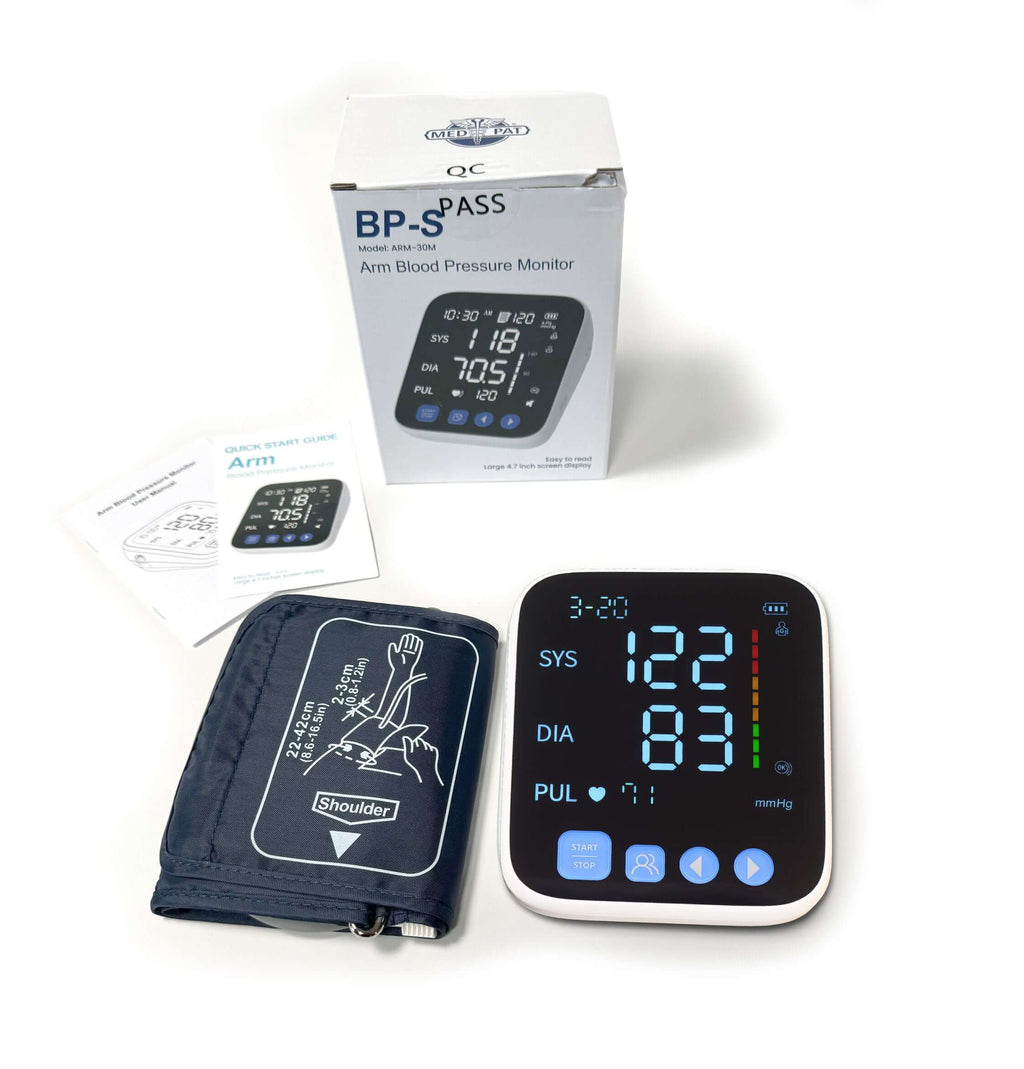 Med-Pat Arm Blood Pressure Monitor – One-Touch BP Machine